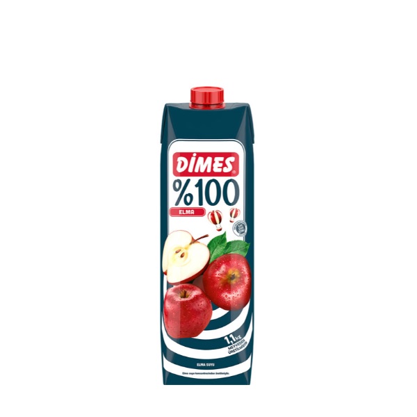 Dimes %100 Meyve Suyu Elma1 lt