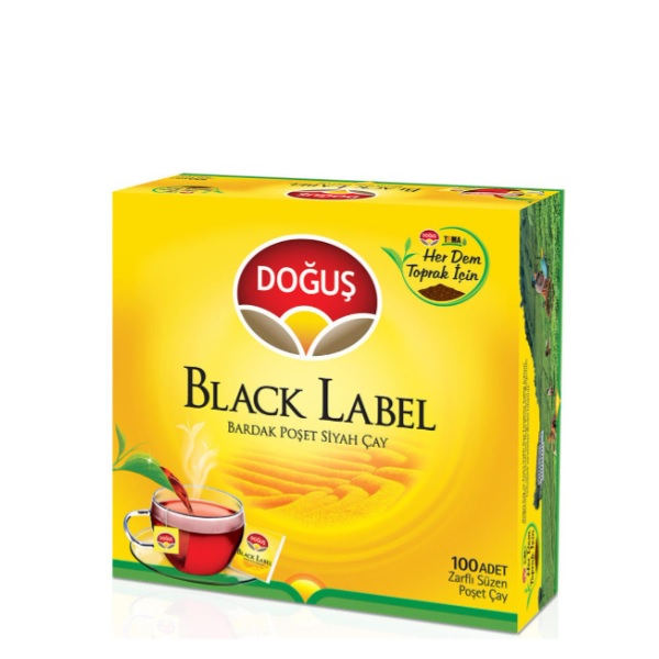 Doğuş Black Label Bardak Poşet Çay 100 Adet 200 Gr