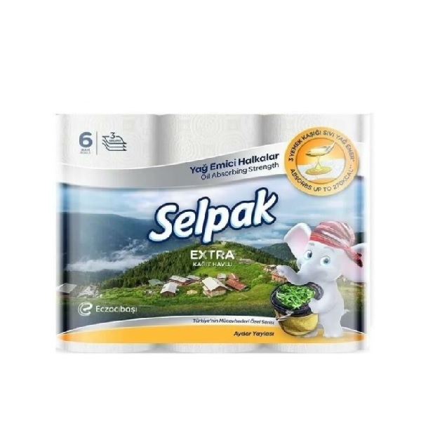 Selpak Ekstra Havlu Kağıt 6 Lı