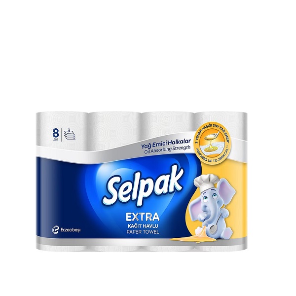 Selpak Extra Kağıt Havlu 8 Rulo