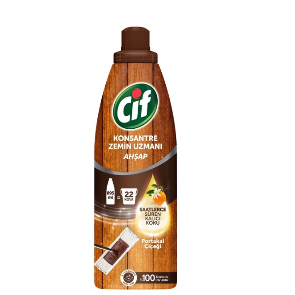 Cif Konsantre Ahşap Zemin Uzmanı Yüzey Temizleyici 895 ml