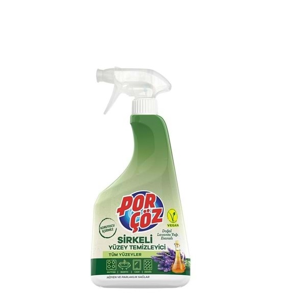 Porçöz Sirkeli Yüzey Temizleyici Sprey750 Ml